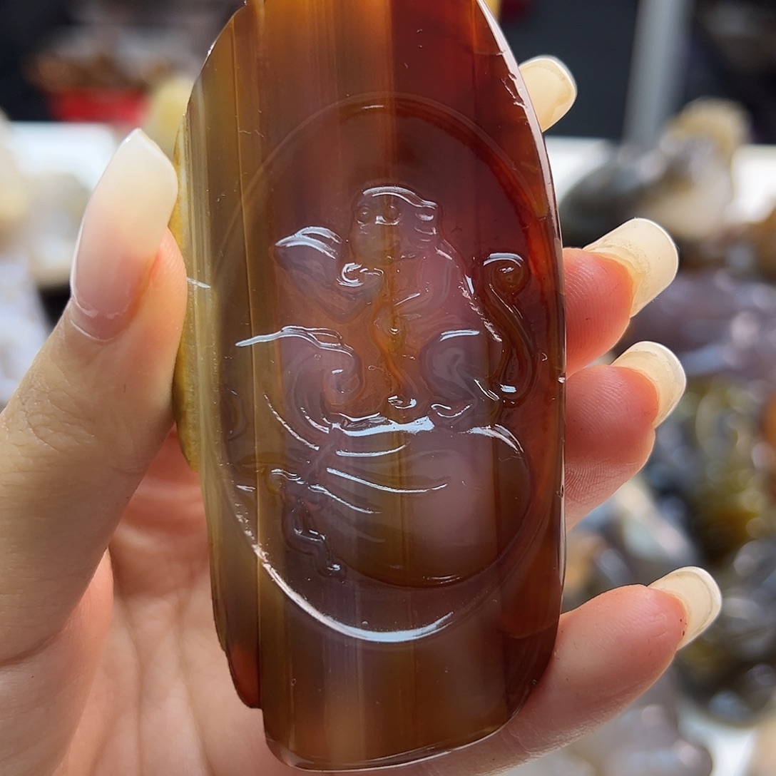 玛瑙/玉髓未镶嵌吊坠(不含链)