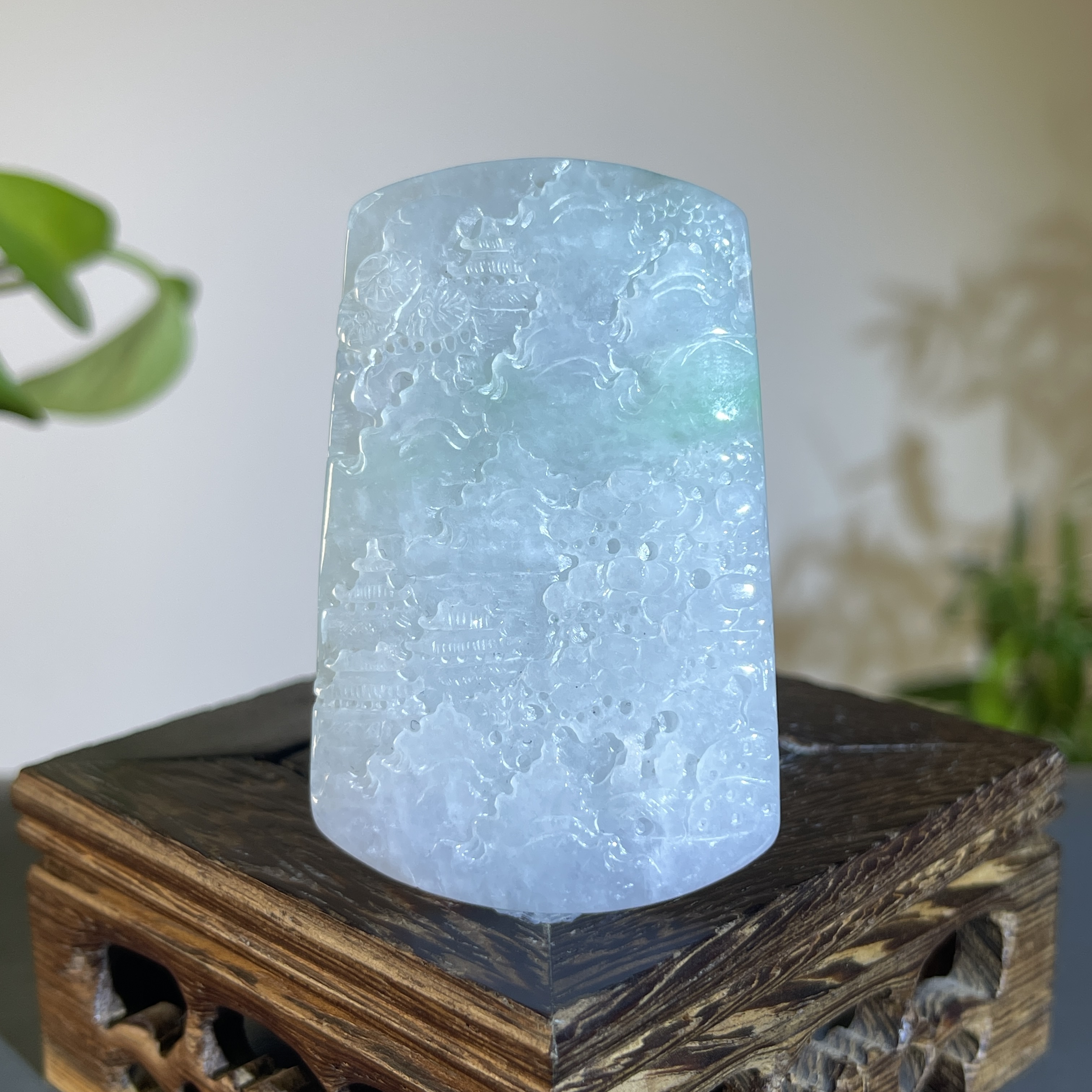 JCB12-60   天然缅甸A货翡翠   山水牌