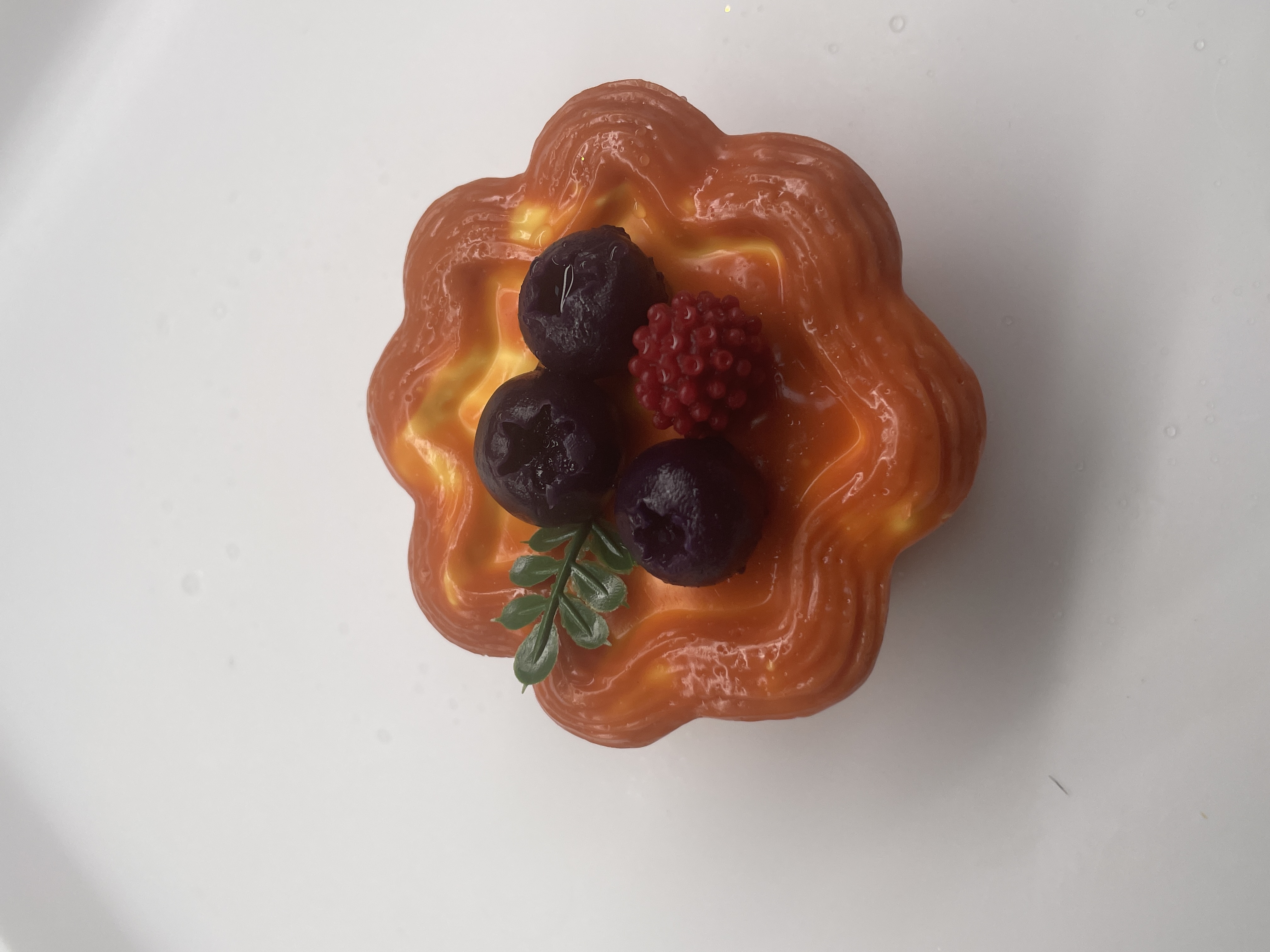 食品级硅胶纯手工制作捏捏-捏捏蛋挞（大瑕重瑕）