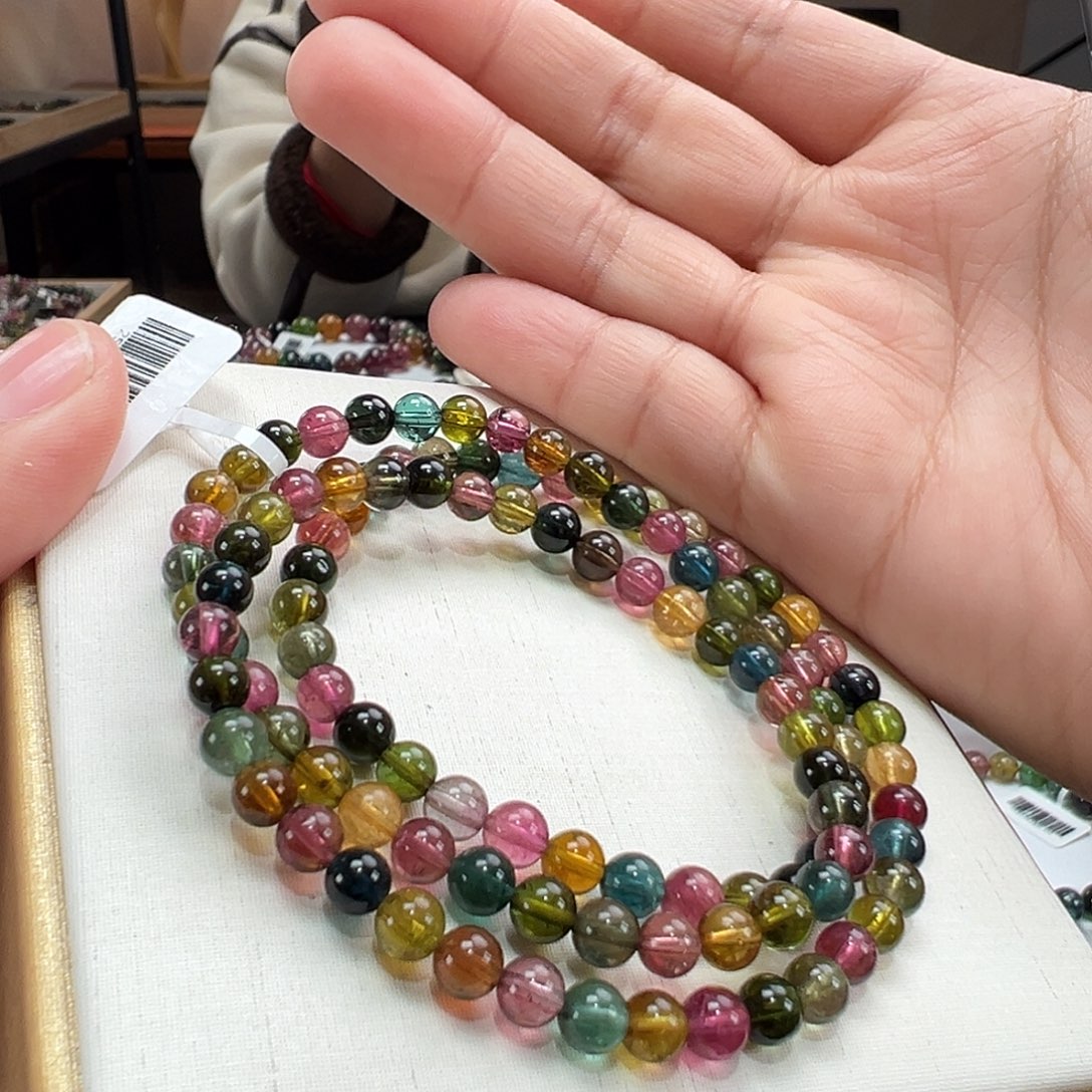 碧玺手串未镶嵌5.3mmmmmmmmm
