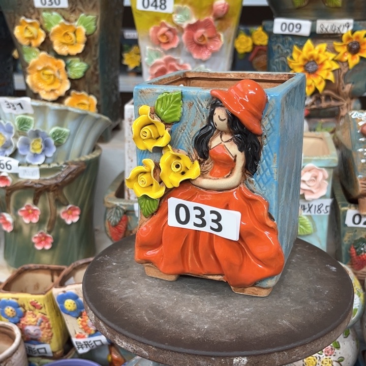 紫砂花盆粗陶材质多肉花盆