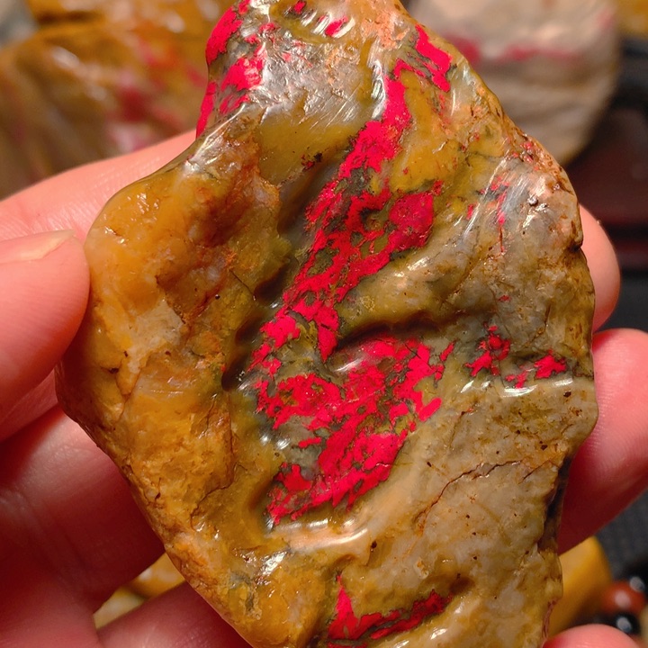 昌化石无*昌化田黄鸡血石