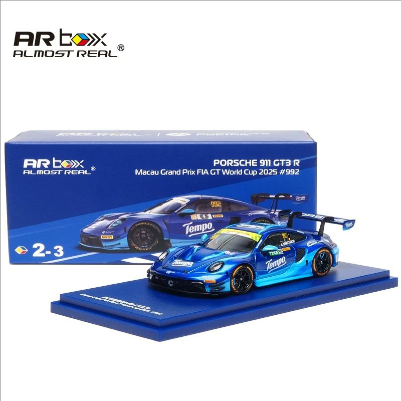 AR 1/64 Tempo保时捷911 GT3 R 2025年澳门格兰披治大赛模型992