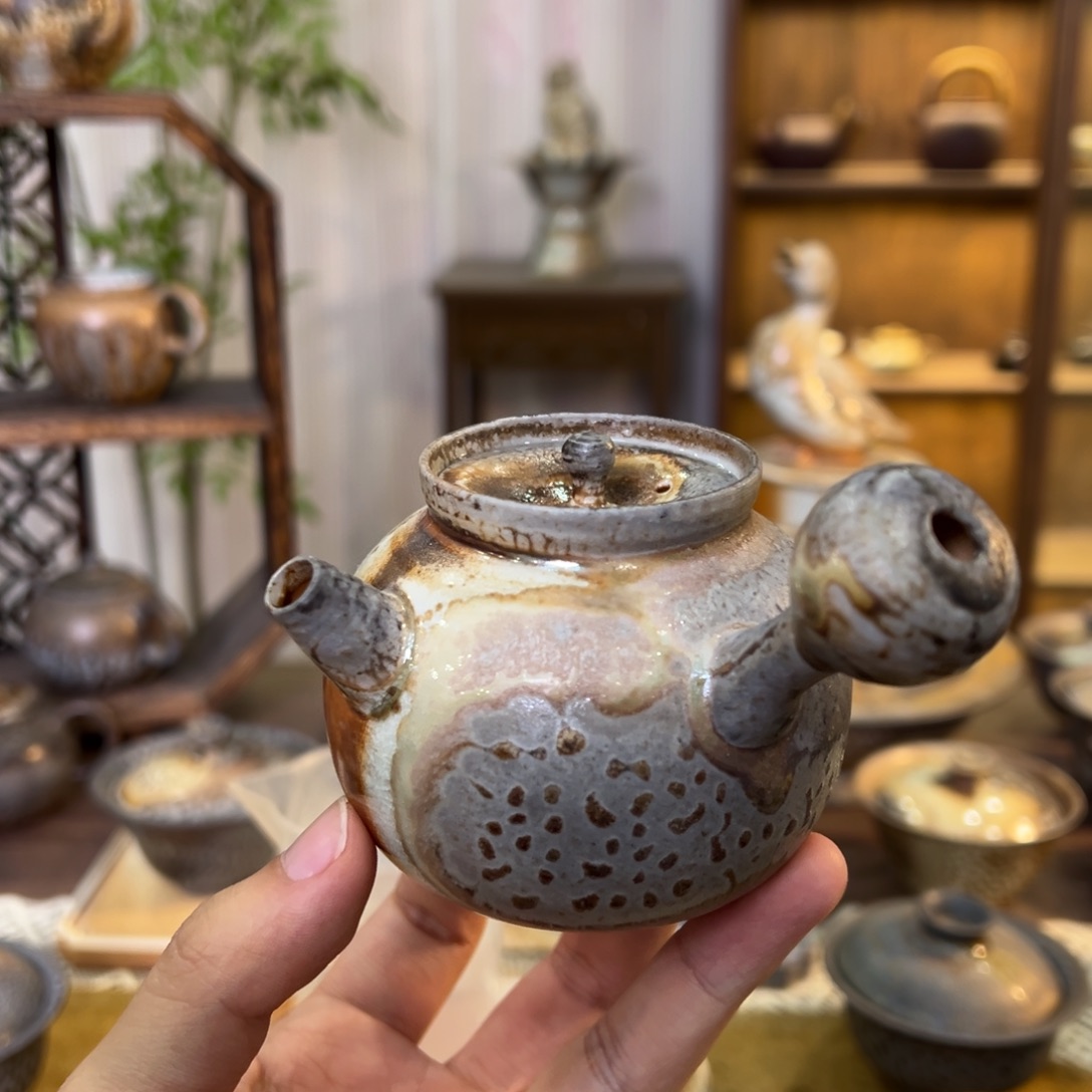 不染柴烧精品侧把