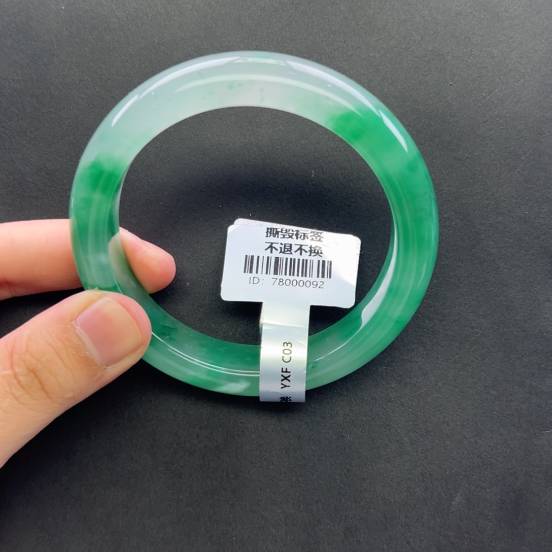 石英质玉未镶嵌手镯+58.4 会会