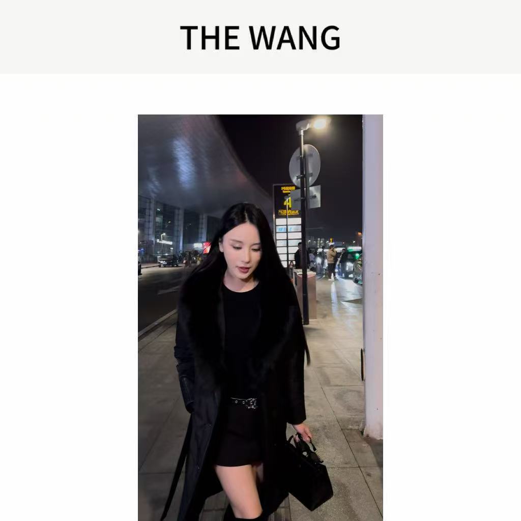 【DAWANG】海宁秋冬轻奢狐狸毛领90白鹅绒，新国标皮草鹅绒服A19