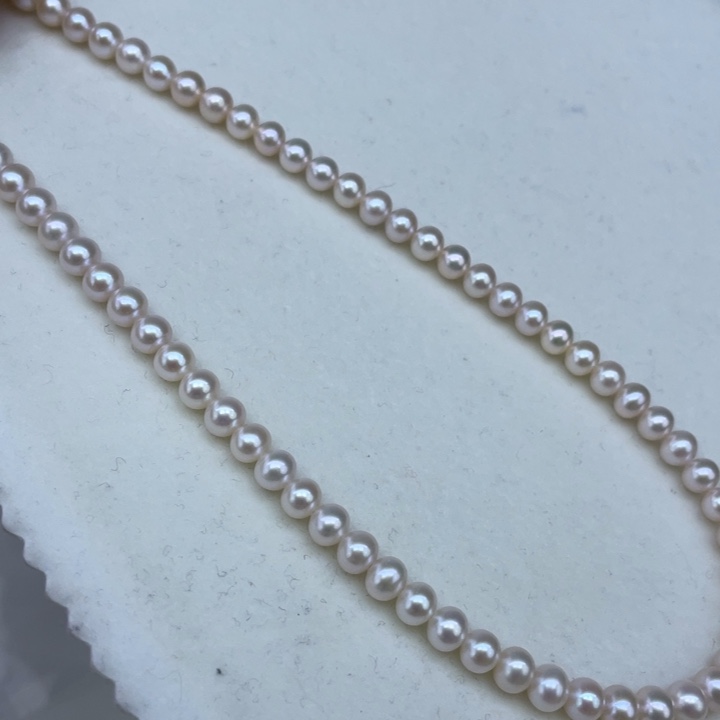 淡水珍珠颈饰银S925镶嵌➕5.6极光蔓塔玫瑰