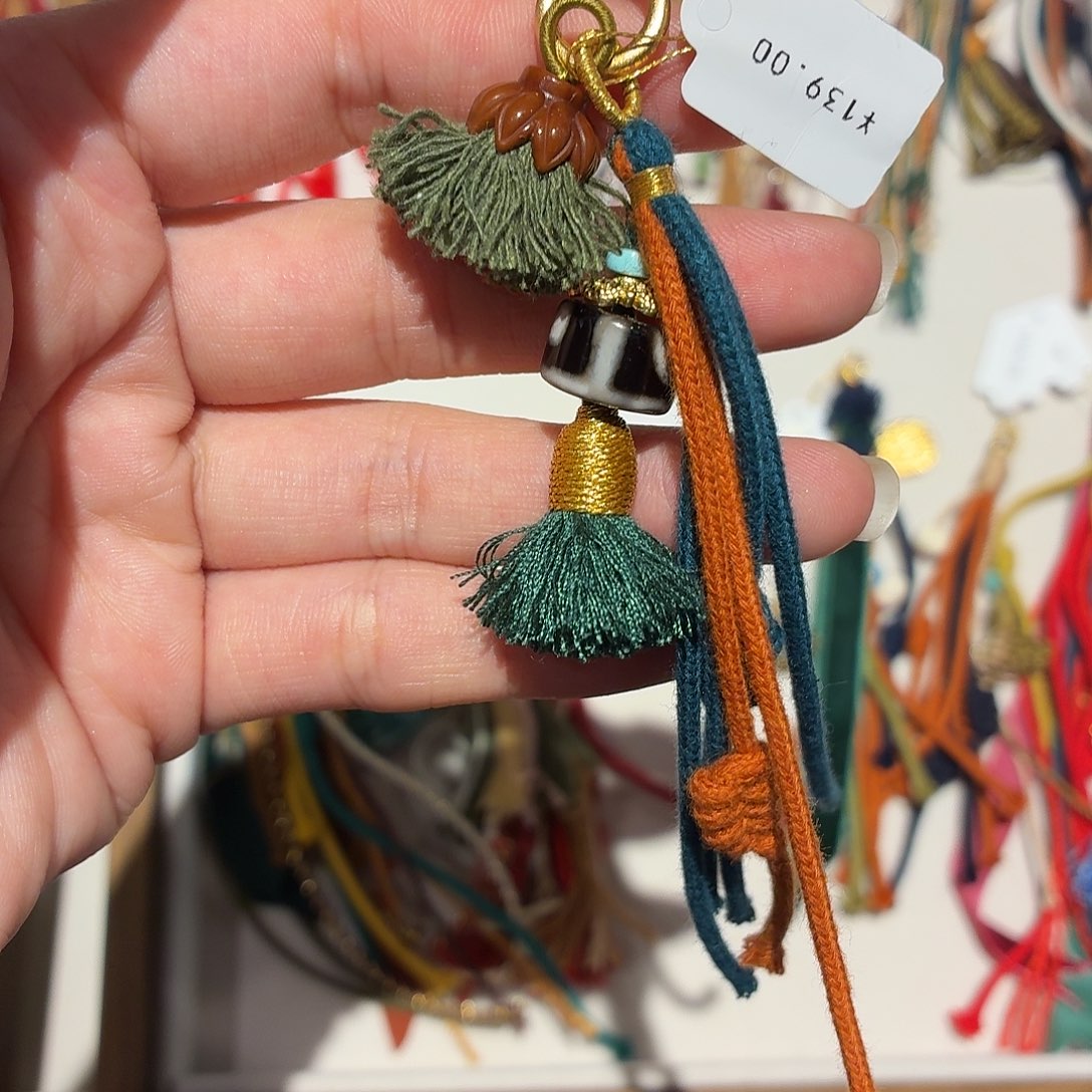 手工编织流苏小挂件