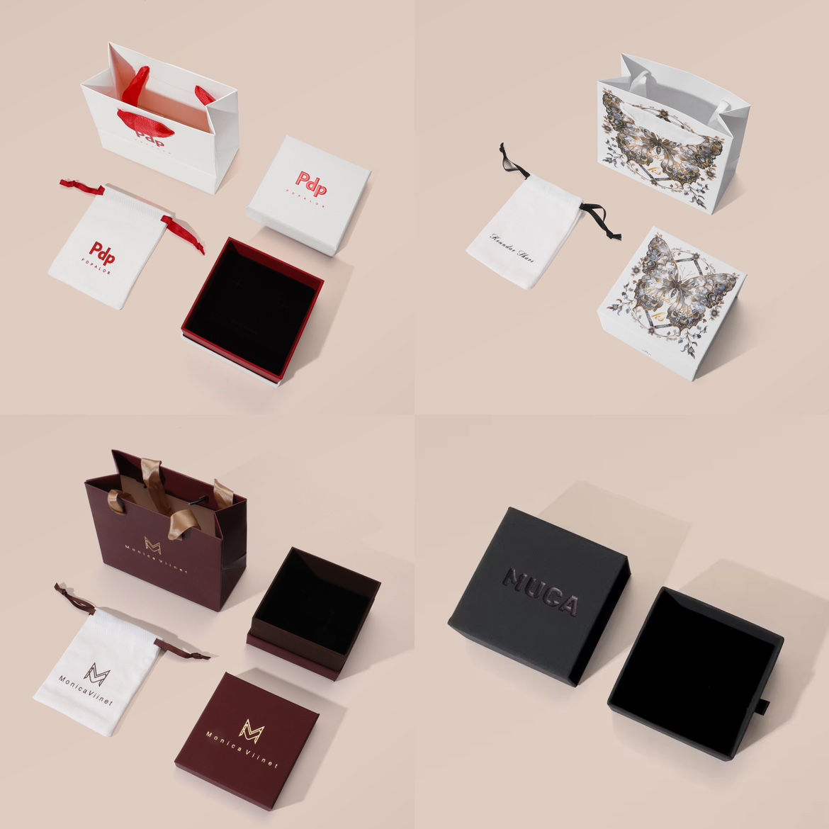 首饰盒/箱 精致包装送人礼品盒项链耳环手链首饰收纳