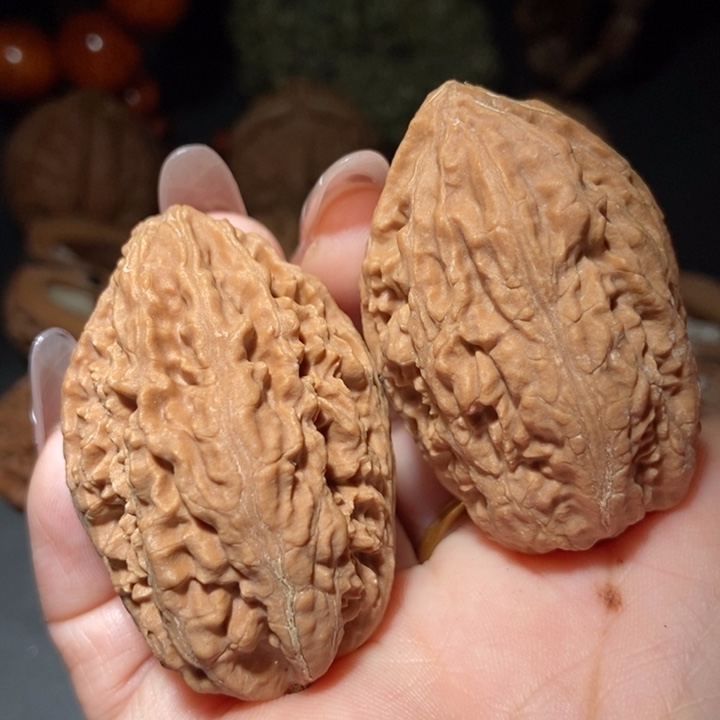 文玩核桃把件东北楸子小雪127