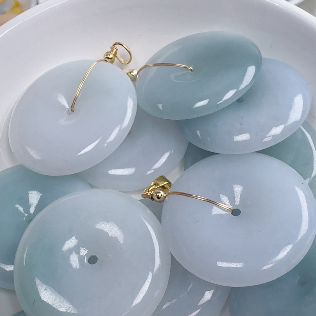 翡翠散珠平安扣一个可以选