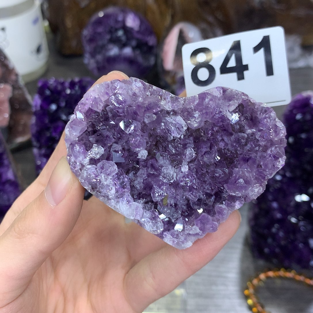 紫晶珠宝半成品未镶嵌841