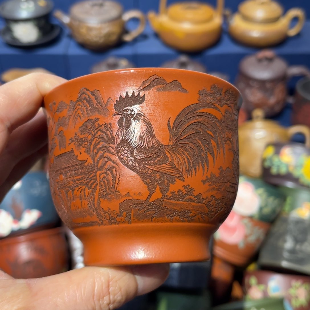 原矿紫砂手工主人杯