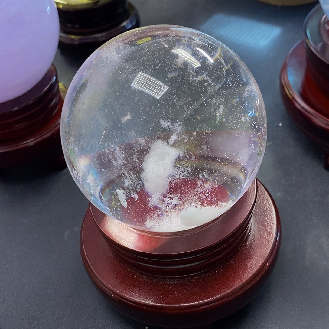 M***e石材8.2厘米白水摆件