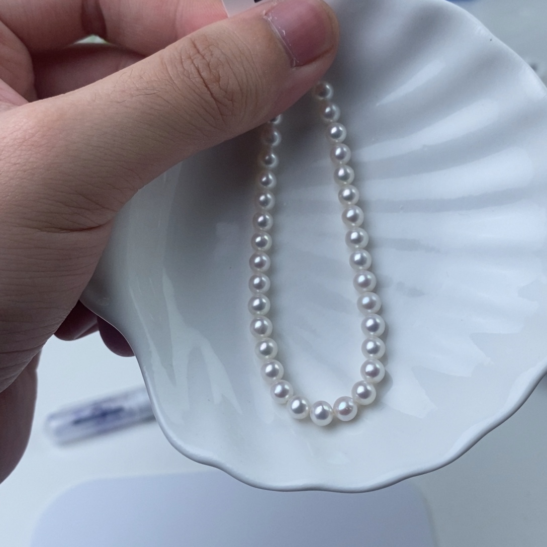 银S925镶嵌项链淡水珍珠102684