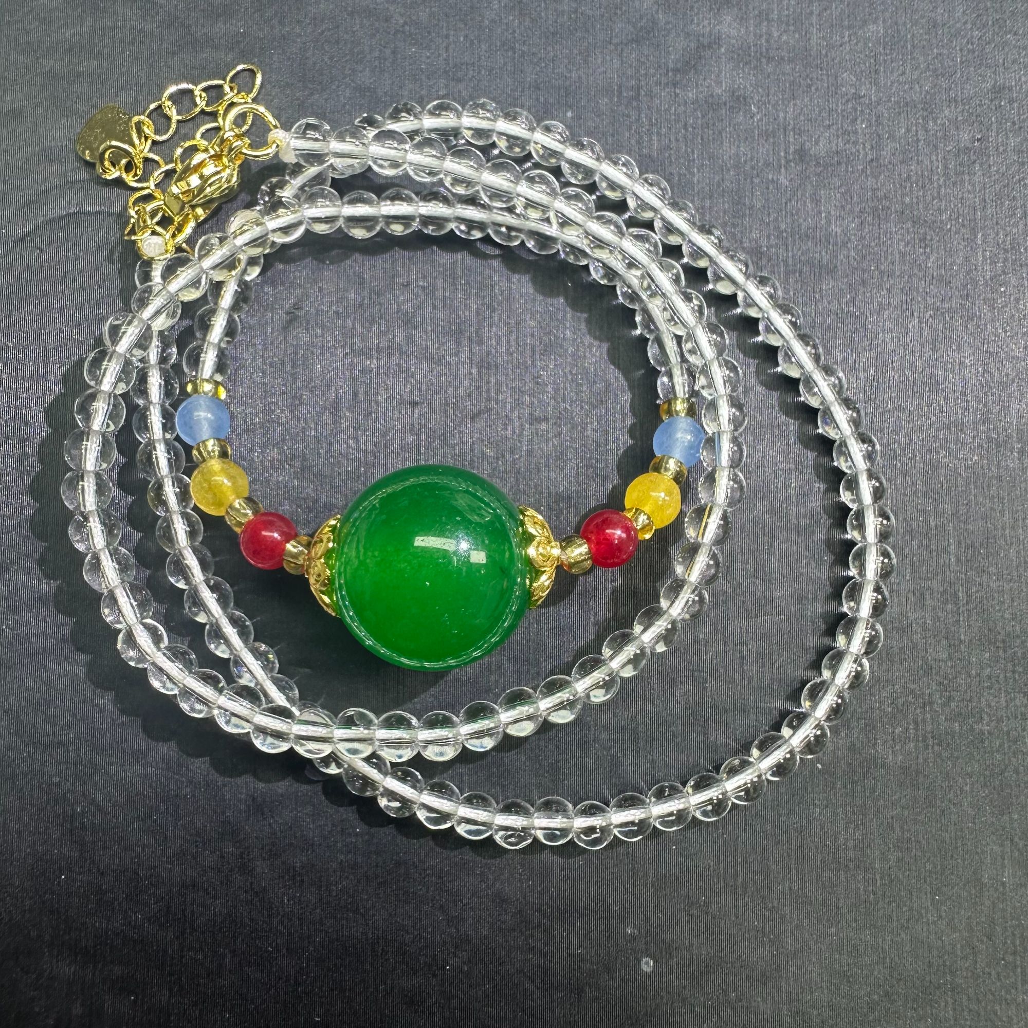 满绿球球吊坠 H243