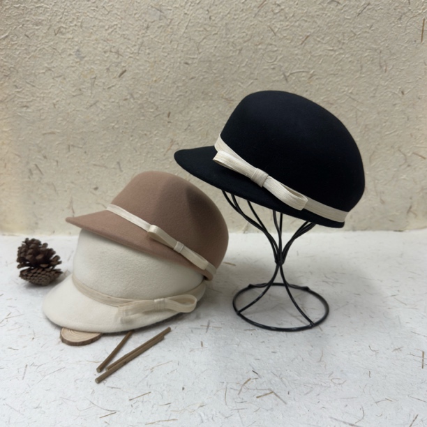 【法式骑士帽】法式赫本风羊毛马术帽优雅显脸小秋冬新款洋气百搭