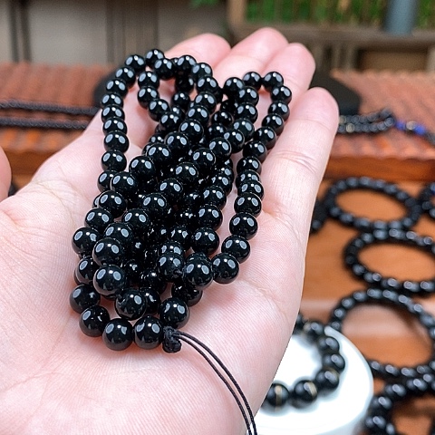 和田玉手串未镶嵌唔***灵