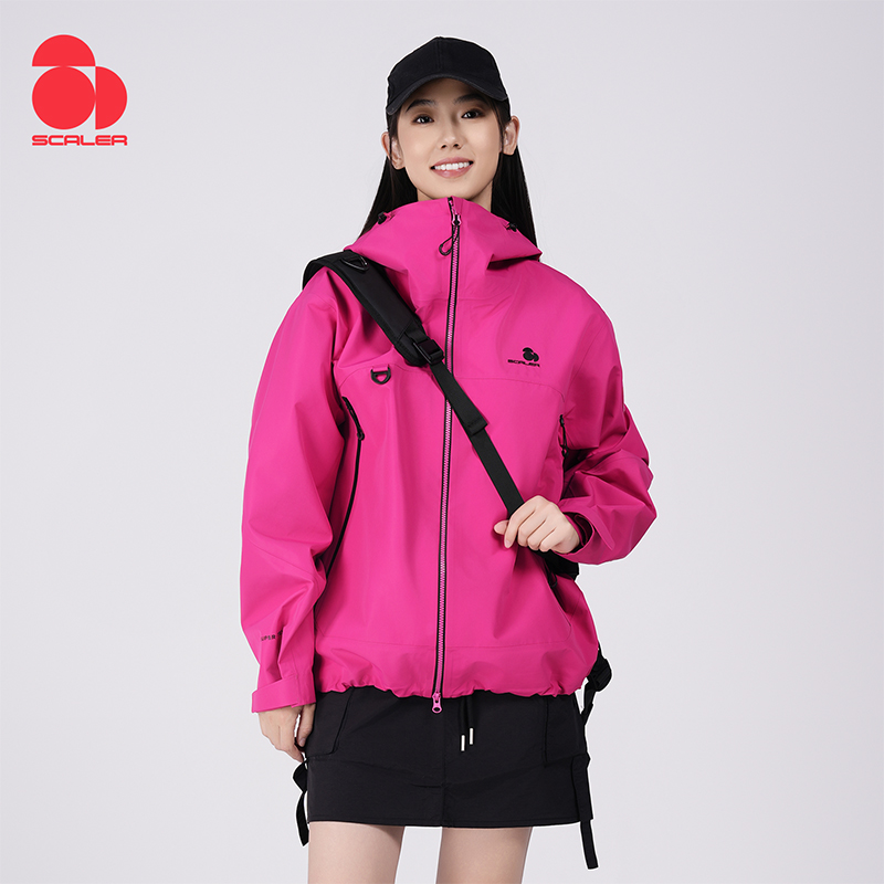 【赛博甲】思凯乐户外硬壳冲锋衣男新款轻量化防风登山服女F2826D10