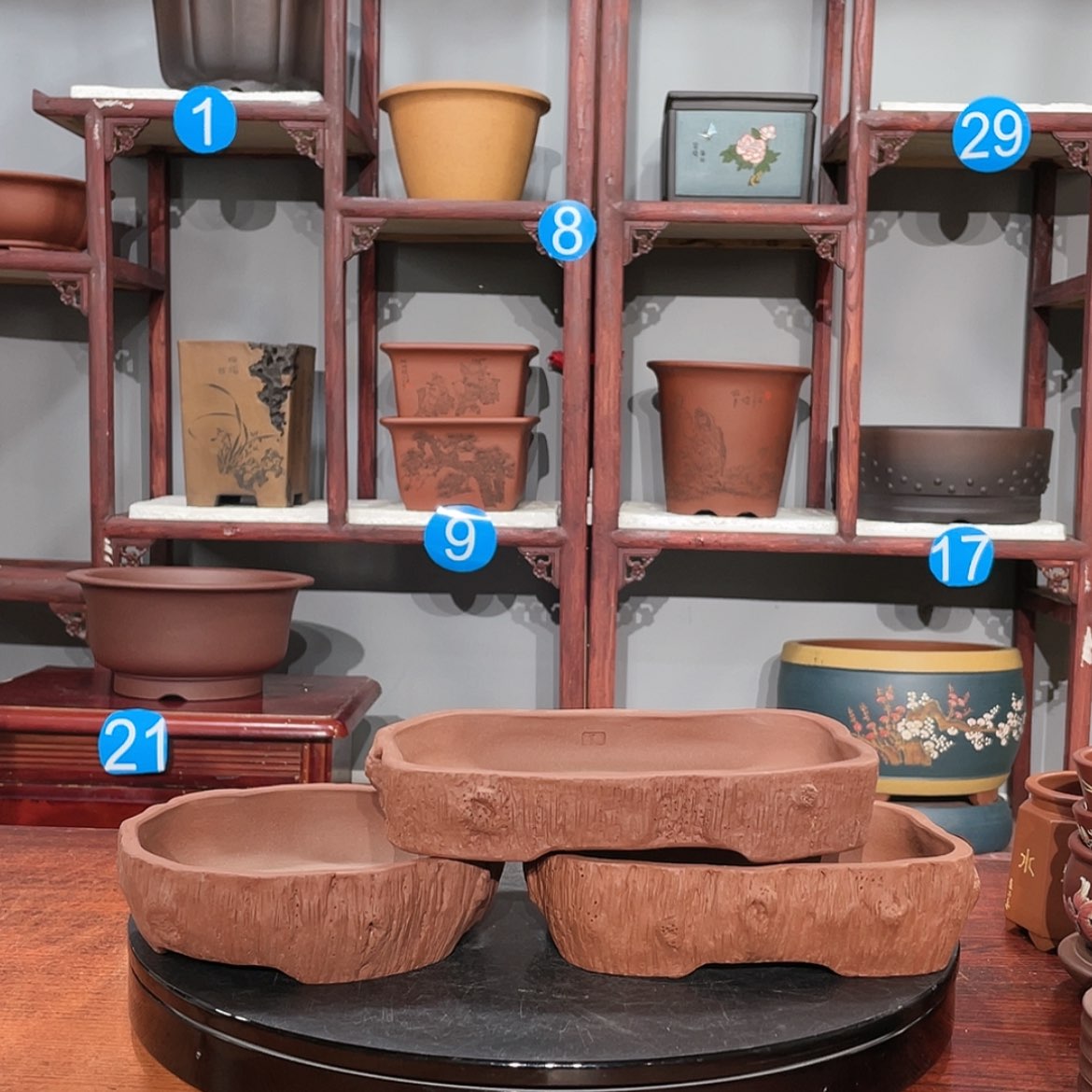 【闪购商品】紫砂茶叶罐添**坊紫砂花盆