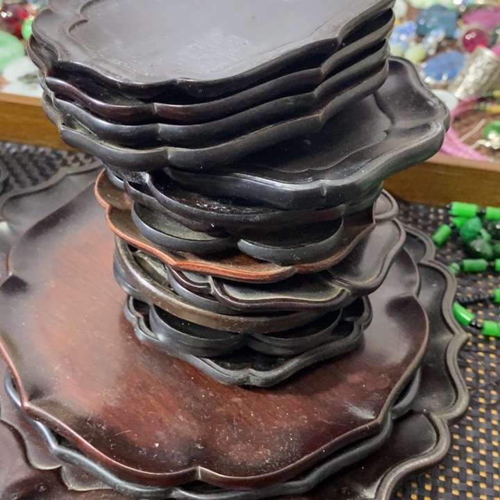 紫檀木类端景台?***开精品小件精品小件