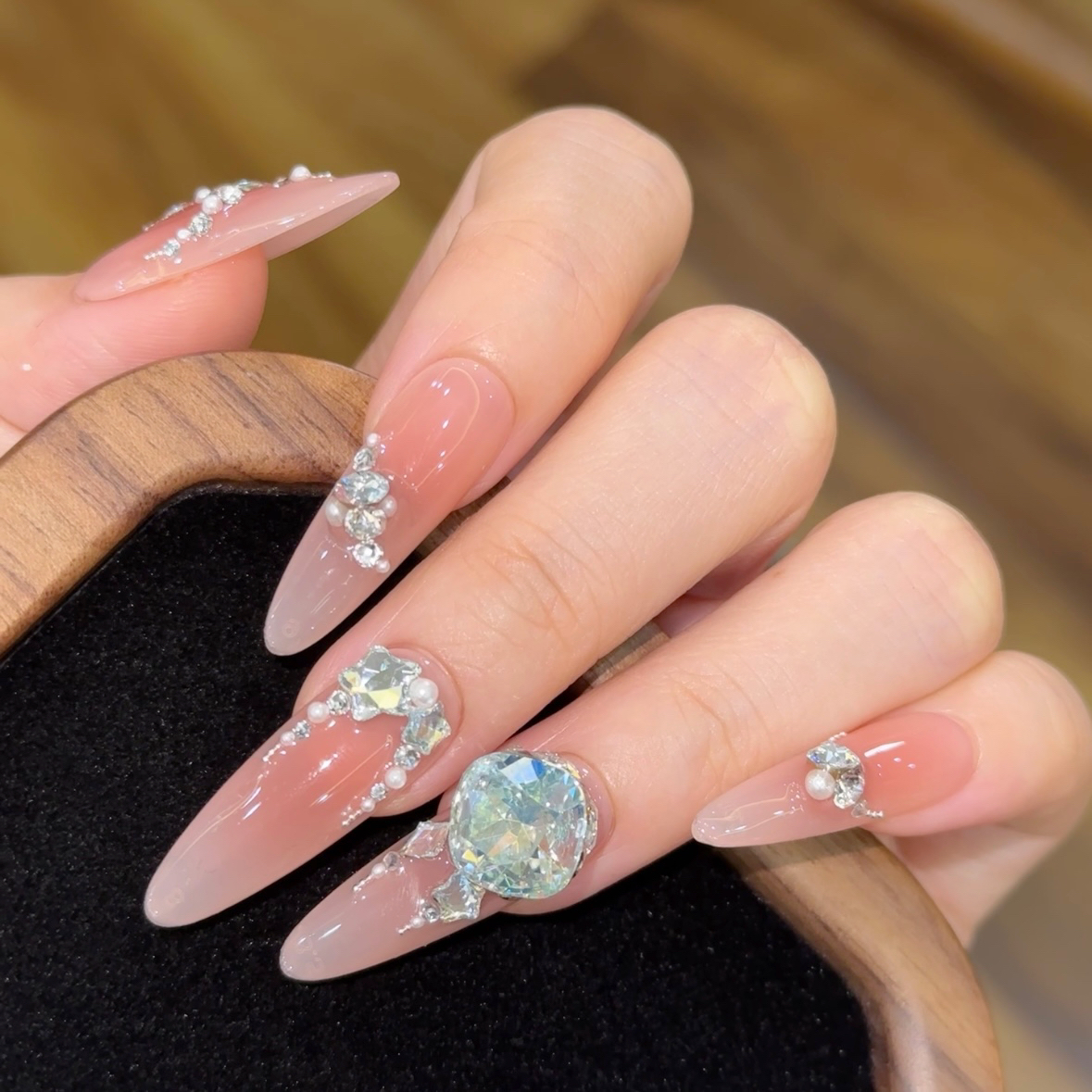 罗布泊 施家全华 纯手工定制穿戴甲美甲成品美甲贴片10片