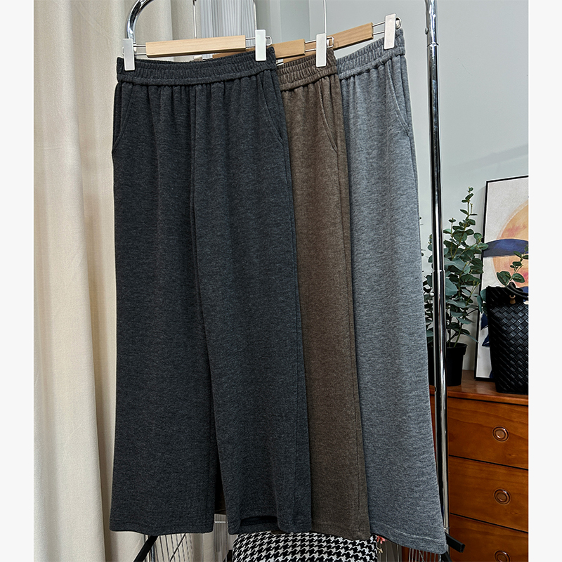 【窄版阔腿长裤】云朵糯米裤显高显瘦高腰窄版阔腿裤宽松大码直筒裤