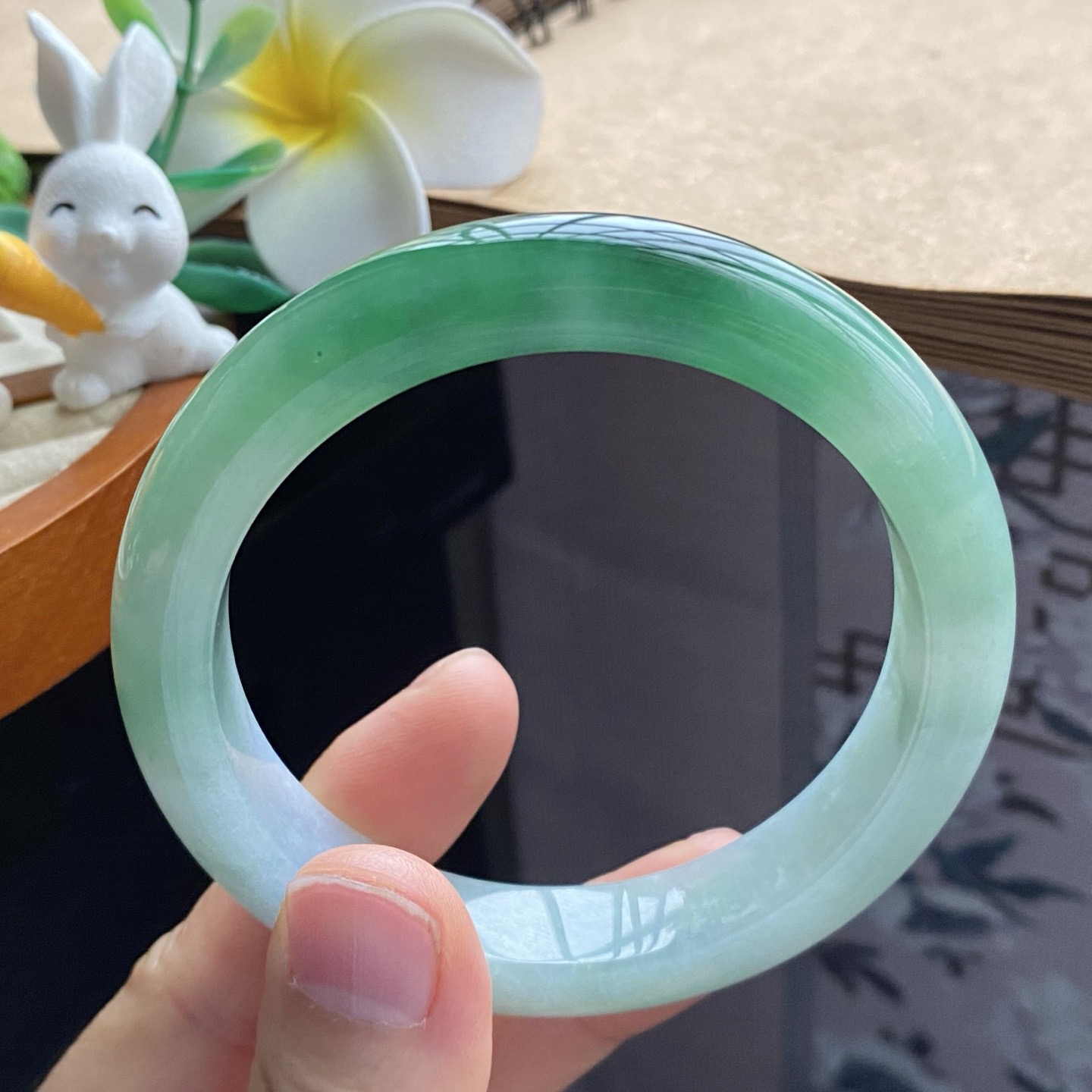 02.24批高货正圈深翠色1025号58.2-11.8-8.8天然翡翠