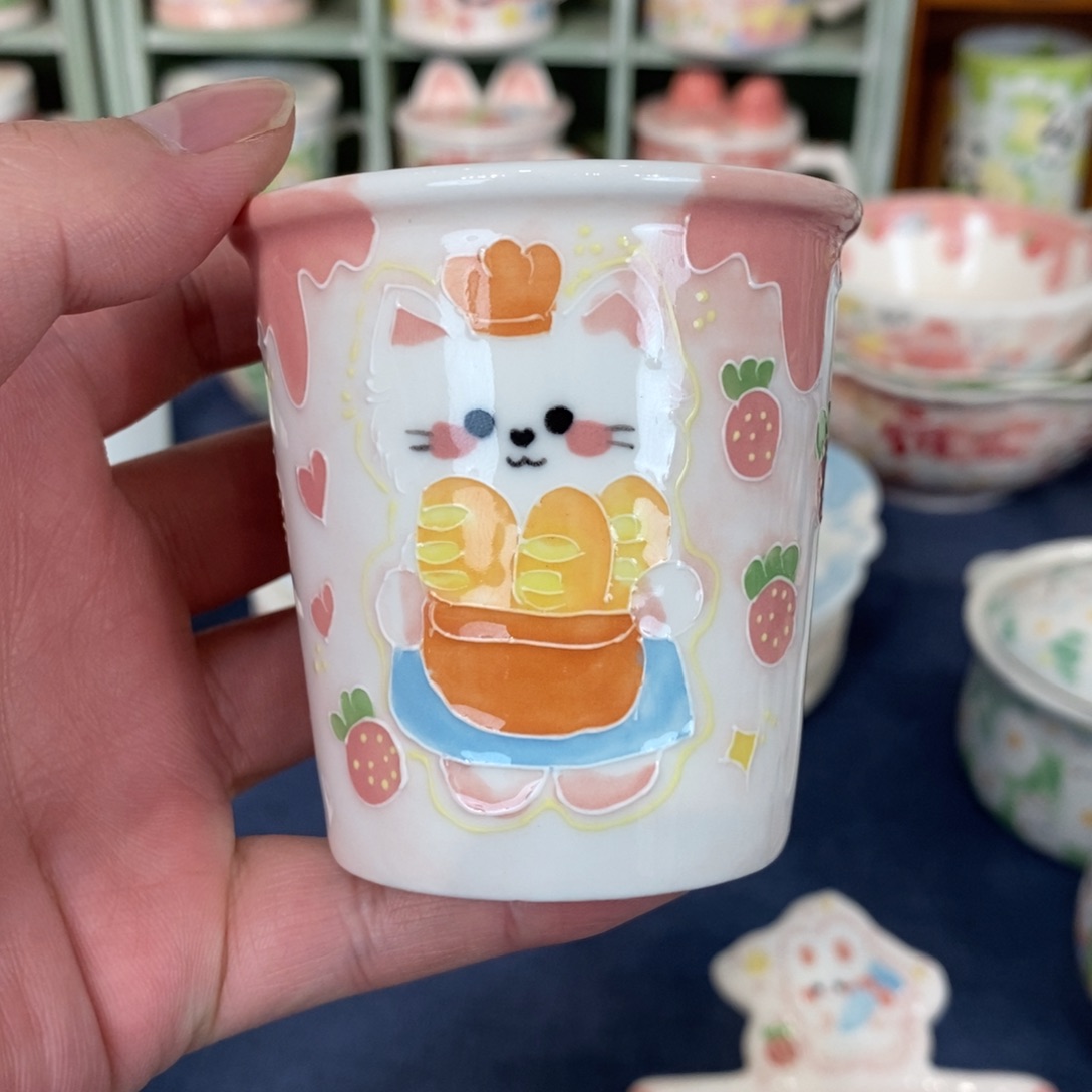 摆件小猫小号可乐杯