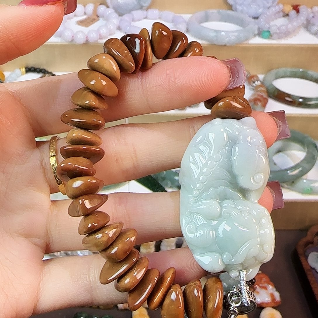 翡翠未镶嵌手链手链