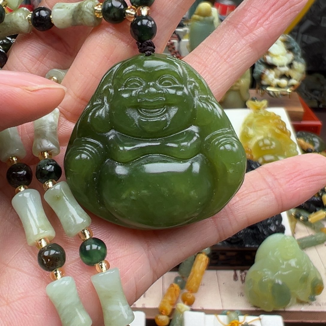 岫玉未镶嵌挂件挂件