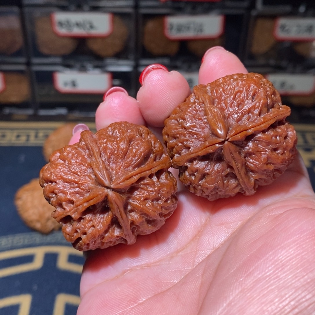 南***火文玩核桃把件铁四