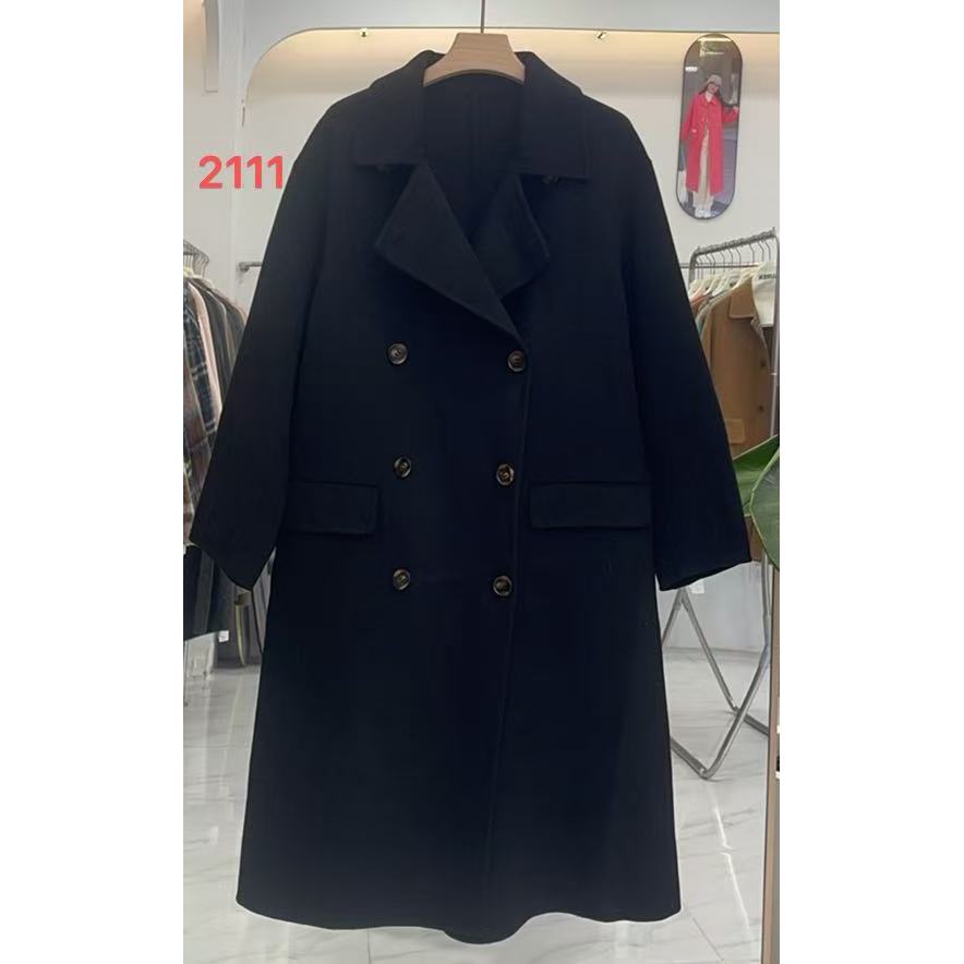 女秋冬款双面羊绒外套高级韩版呢大衣高级简约59279A