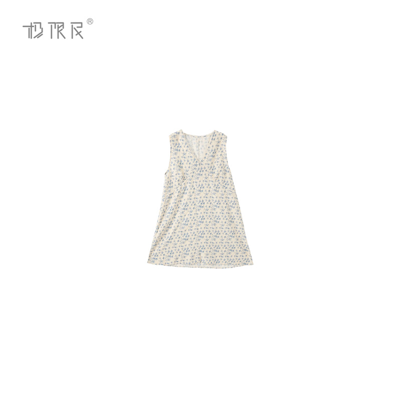 极限民《花开半夏》夏季田园欧若风碎花蕾丝边连衣裙F5101Y2902