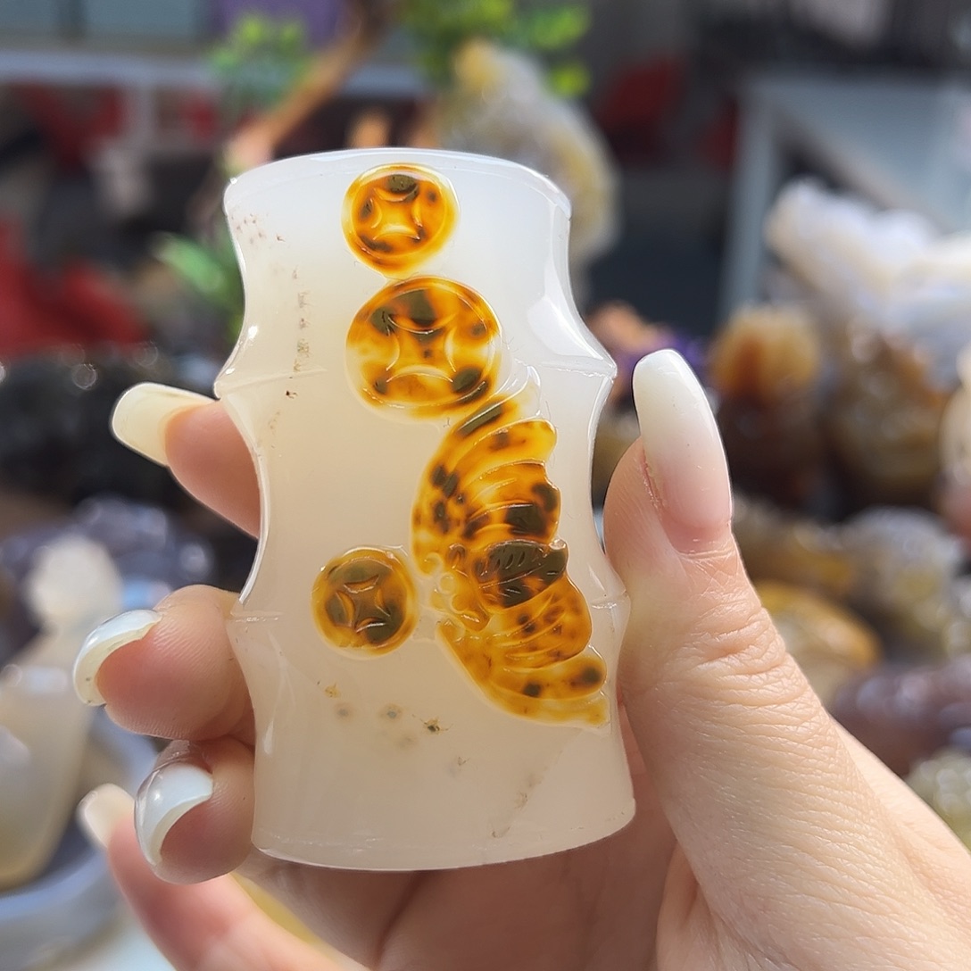 玛瑙/玉髓未镶嵌吊坠(不含链)