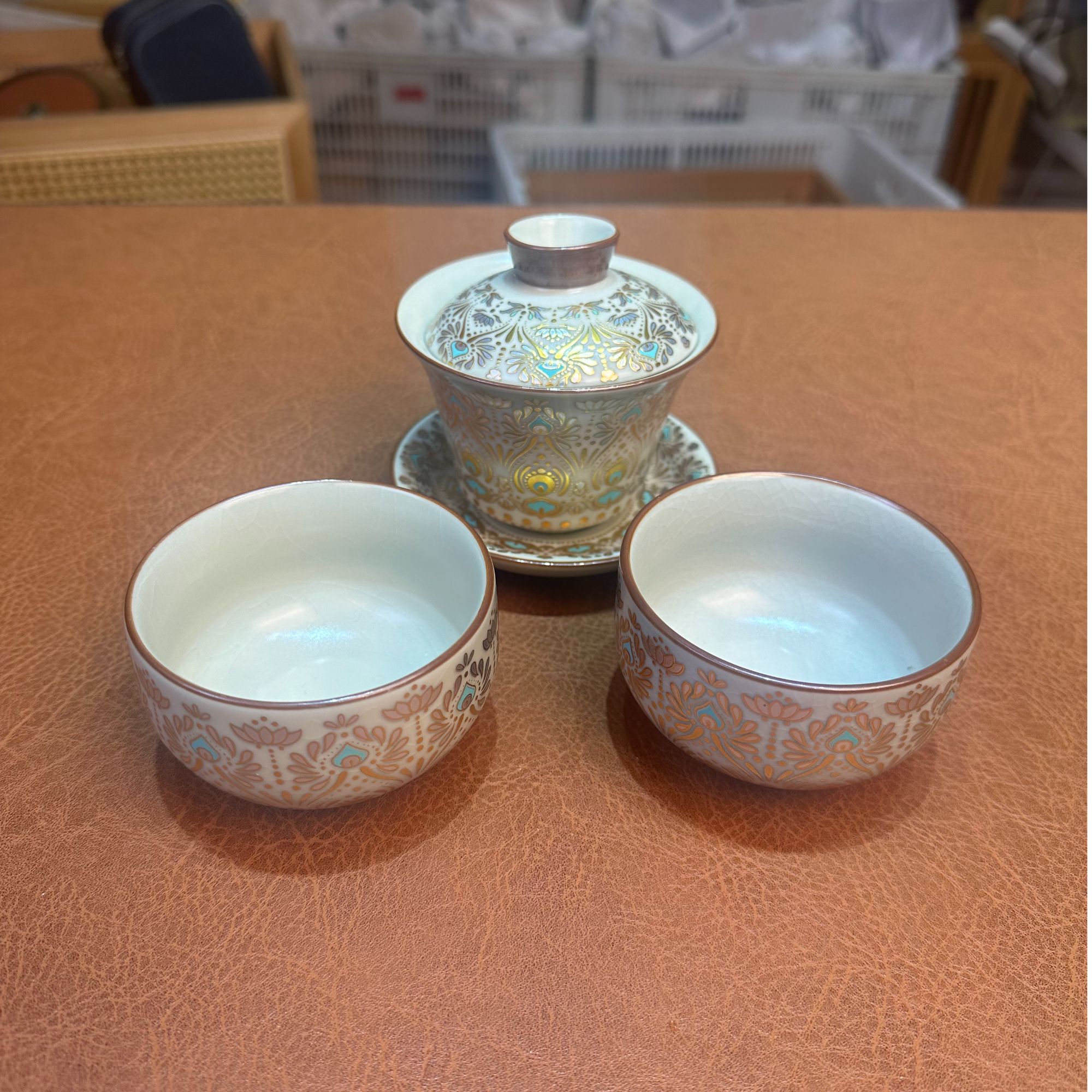 ZH2466敦煌一盖碗两杯