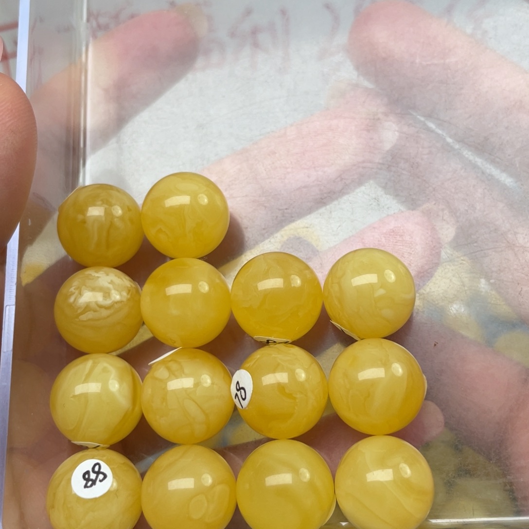 蜜蜡裸石未镶嵌蜜蜡手串15