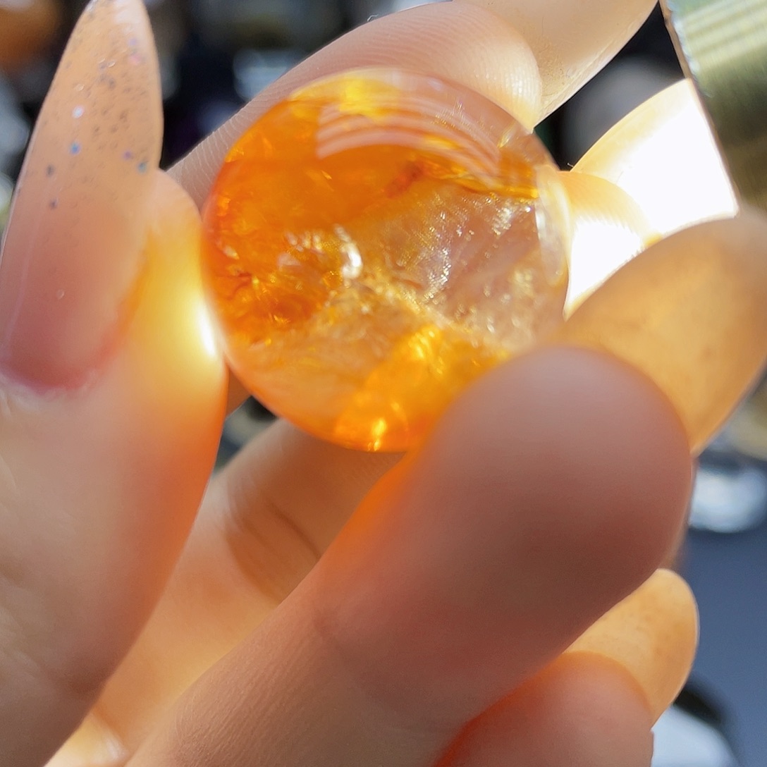 未镶嵌水晶珠宝半成品天然浇花21.5