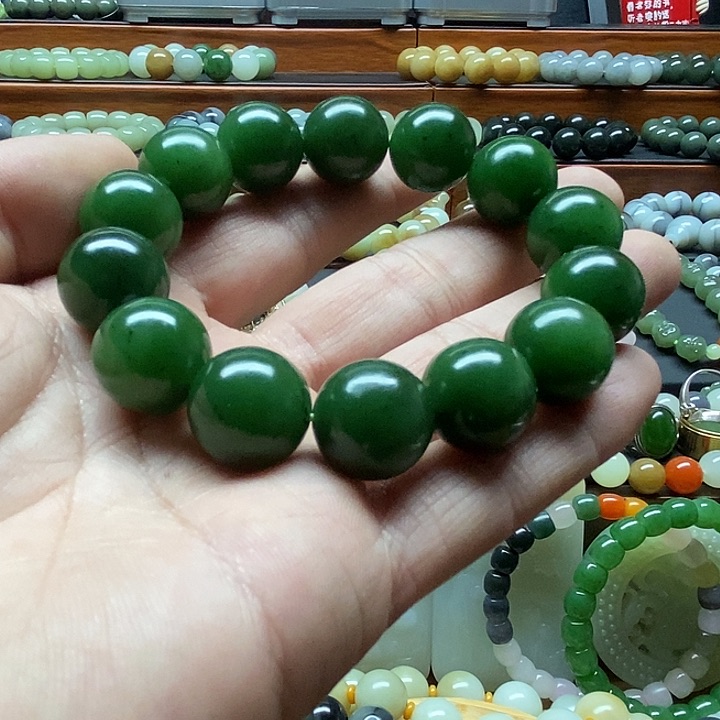 和田玉手串未镶嵌手*