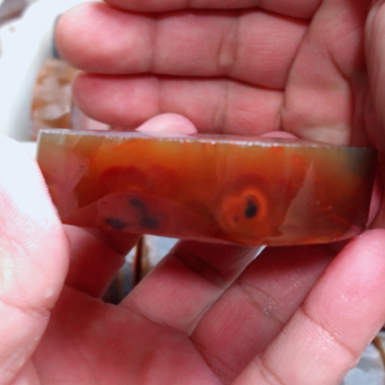 【闪购商品】定制玛瑙土****瓜天然玛瑙手镯定制