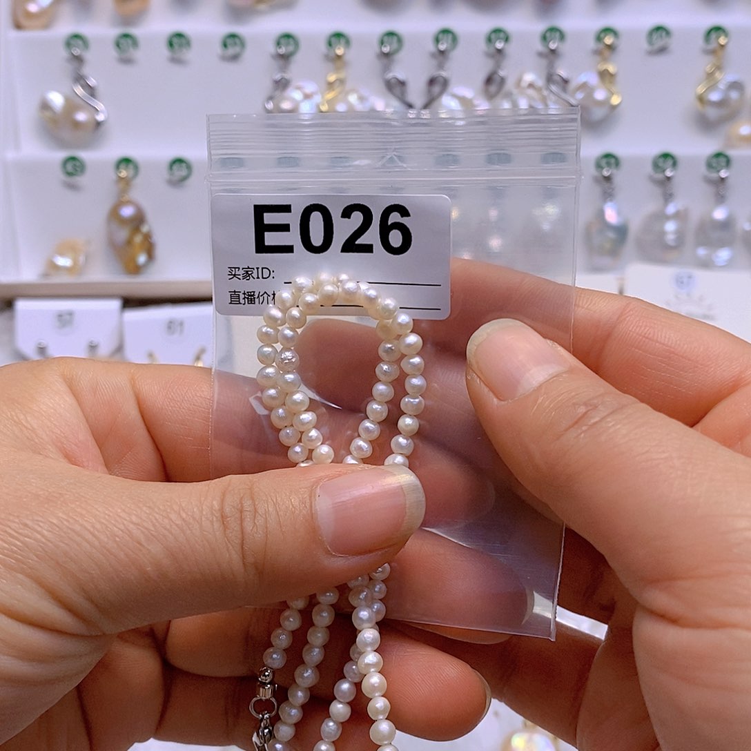 淡水珍珠颈饰银S925镶嵌