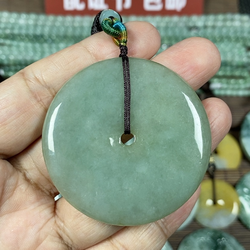 【闪购商品】翡翠颈饰未镶嵌玉吊坠翡翠玉大款平安扣