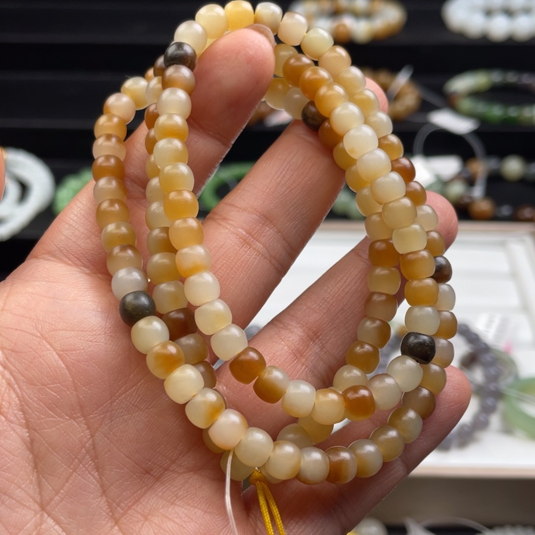 和田玉手串未镶嵌7*