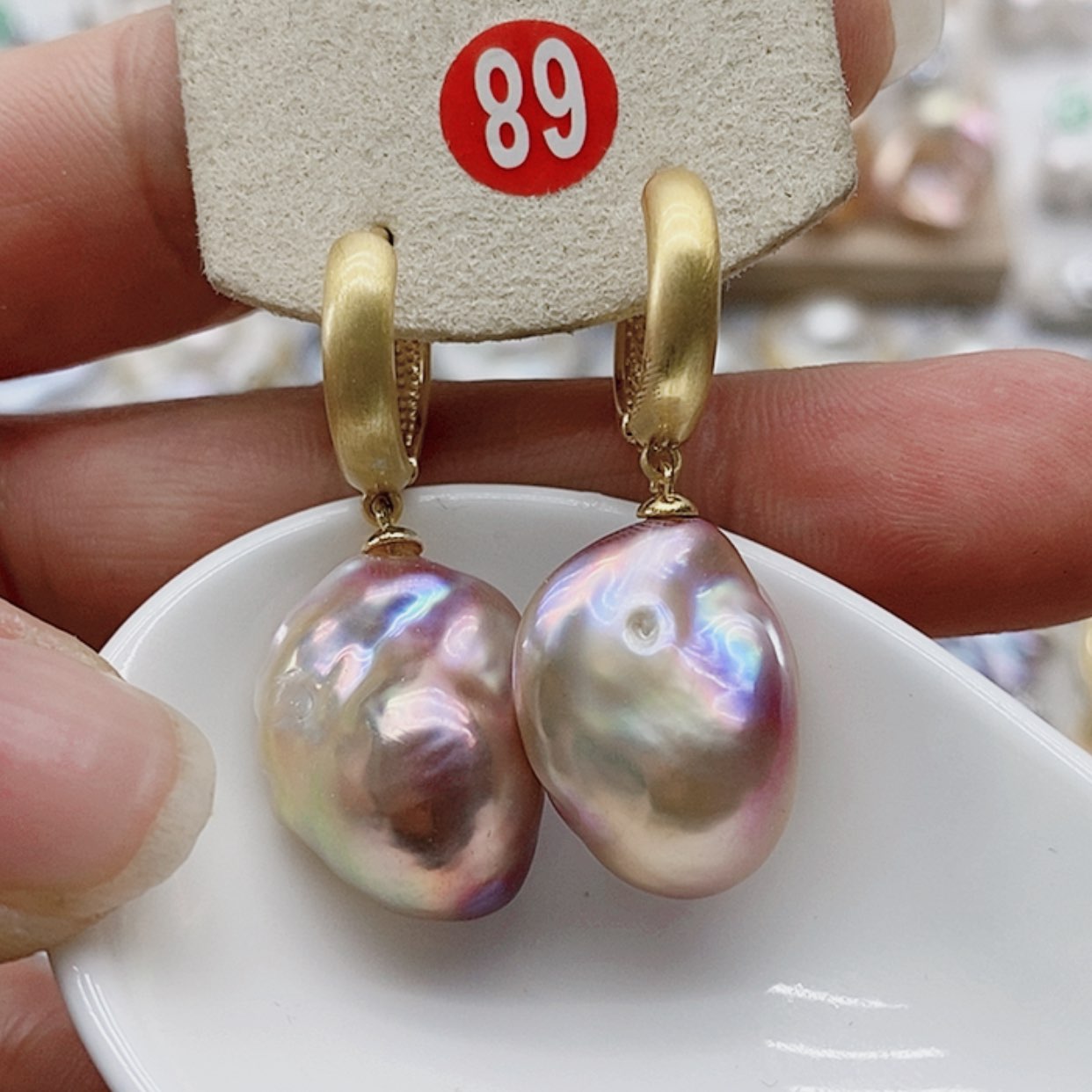 【闪购商品】淡水珍珠耳饰银S925镶嵌