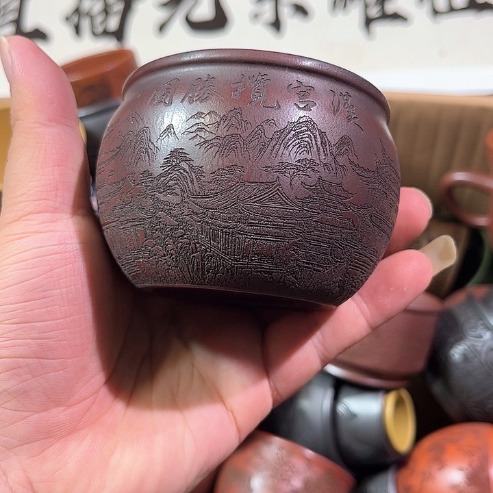 茶杯紫砂全手工紫砂主人杯