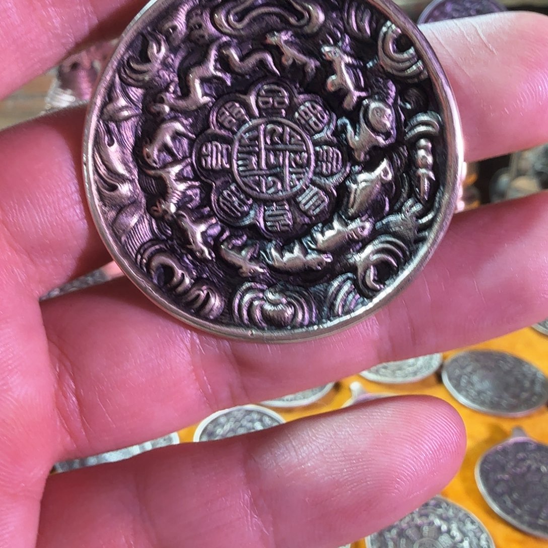 鱼***虫铜合金启元微瑕朝天吼