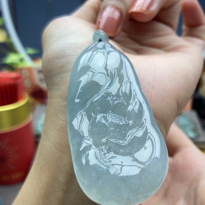 翡翠未镶嵌颈饰吊坠16