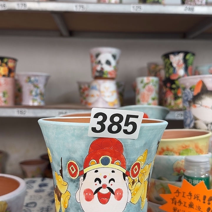 景德镇手绘多肉花盆