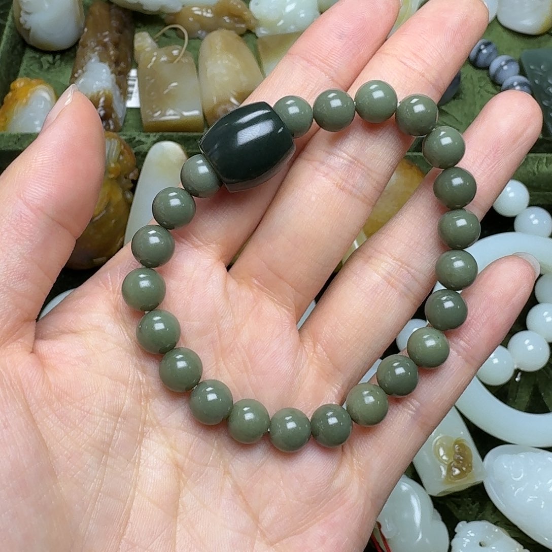 和田玉手链未镶嵌