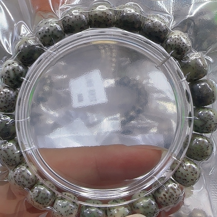 星月菩提手串165尽头黑大眼睛星月菩提1.0桶单圈
